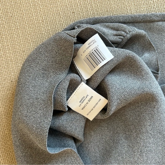 NEW DISSH Poppy Bitter Choc Asym Midi Dress - Silver Gray - Picture 8 of 8